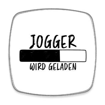 Jogger Spruch Fun Laufen Lustiges Jogging Geschenk - Viereckiger Kühlschrankmagnet - Weiß - Vorne