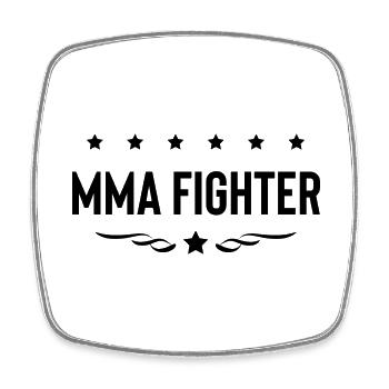 MMA Fighter Mixed Martial Arts - Viereckiger Kühlschrankmagnet - Weiß - Vorne