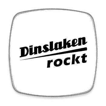 Dinslaken - Stadt best place ever - Viereckiger Kühlschrankmagnet - Weiß - Vorne