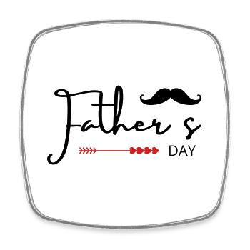 Father’s Day - Magnet carré - blanc - Devant