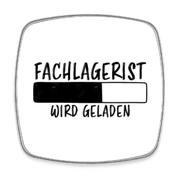 Fachlagerist Spruch Lustiges Fachlagerist Geschenk - Viereckiger Kühlschrankmagnet - Weiß - Vorne