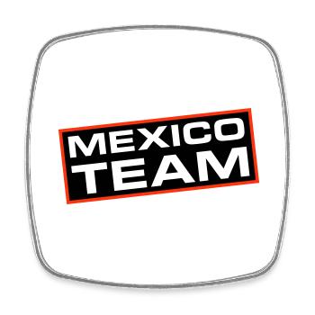 Mexiko Team - Viereckiger Kühlschrankmagnet - Weiß - Vorne
