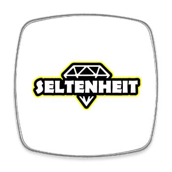 Seltenheit Diamant Spruch Motto - Viereckiger Kühlschrankmagnet - Weiß - Vorne