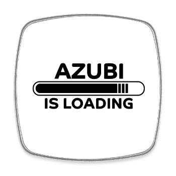 Azubi Spruch Lehrling Job Lustiges Azubi Geschenk - Viereckiger Kühlschrankmagnet - Weiß - Vorne