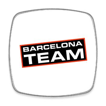 Barcelona Team - Square fridge magnet - white - Front