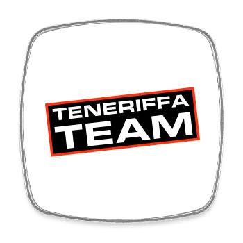 L’équipe de Tenerife - Magnet carré - blanc - Devant