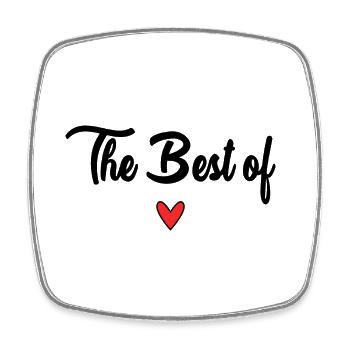 HAPPY FATHER'S DAY. DAD. FATHER'S DAY. FATHER - Square fridge magnet - white - Front