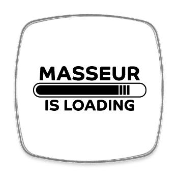 Masseur Spruch Massage Lustiges Masseur Geschenk - Viereckiger Kühlschrankmagnet - Weiß - Vorne