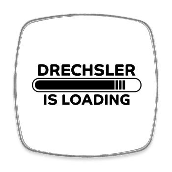 Drechsler Spruch Job Lustiges Drechsler Geschenk - Viereckiger Kühlschrankmagnet - Weiß - Vorne