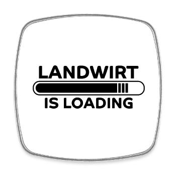 Landwirt Spruch Traktor Lustiges Landwirt Geschenk - Viereckiger Kühlschrankmagnet - Weiß - Vorne