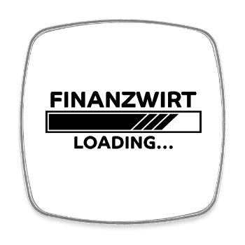 Finanzwirt Spruch Job Lustiges Finanzwirt Geschenk - Viereckiger Kühlschrankmagnet - Weiß - Vorne