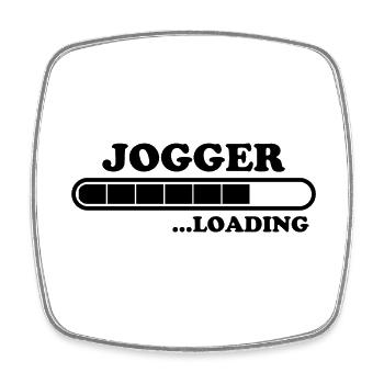 Jogger Spruch Fun Laufen Lustiges Jogging Geschenk - Viereckiger Kühlschrankmagnet - Weiß - Vorne