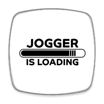 Jogger Spruch Fun Laufen Lustiges Jogging Geschenk - Viereckiger Kühlschrankmagnet - Weiß - Vorne