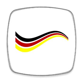 L’équipe Germany Line Germany - Magnet carré - blanc - Devant