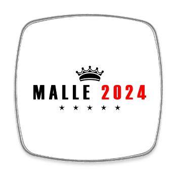 Malle 2024 Krone - Square fridge magnet - white - Front