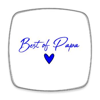 DAD. FATHER'S DAY. HAPPY FATHER'S DAY. HAPPY BIRTHDAY. - Square fridge magnet - white - Front