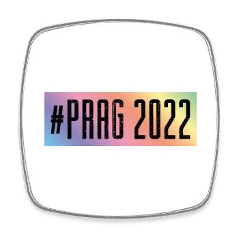 Prague 2022 - Magnet carré - blanc - Devant