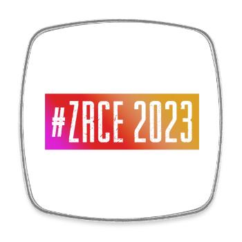 Zrce Party 2023 - Viereckiger Kühlschrankmagnet - Weiß - Vorne