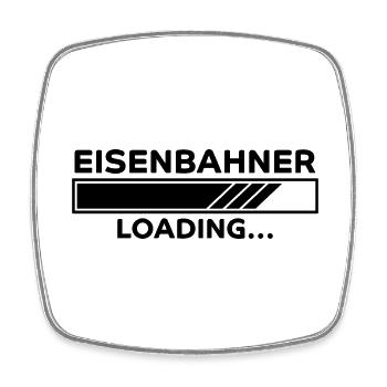Eisenbahner Spruch Lokführer Eisenbahner Geschenk - Viereckiger Kühlschrankmagnet - Weiß - Vorne