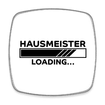 Hausmeister Spruch Lustiges Hausmeister Geschenk - Viereckiger Kühlschrankmagnet - Weiß - Vorne