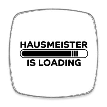 Hausmeister Spruch Lustiges Hausmeister Geschenk - Viereckiger Kühlschrankmagnet - Weiß - Vorne
