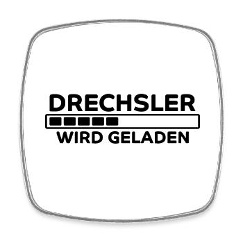 Drechsler Spruch Job Lustiges Drechsler Geschenk - Viereckiger Kühlschrankmagnet - Weiß - Vorne