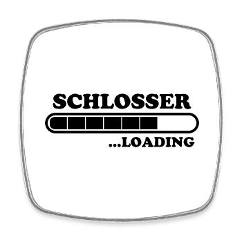 Schlosser Spruch Beruf Lustiges Schlosser Geschenk - Viereckiger Kühlschrankmagnet - Weiß - Vorne