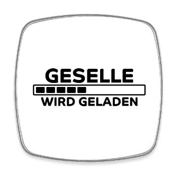 Geselle Spruch Lustiges Gesellenprüfung Geschenk - Viereckiger Kühlschrankmagnet - Weiß - Vorne