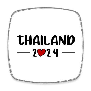 Thaïlande 2024 Heart Trip - Magnet carré - blanc - Devant