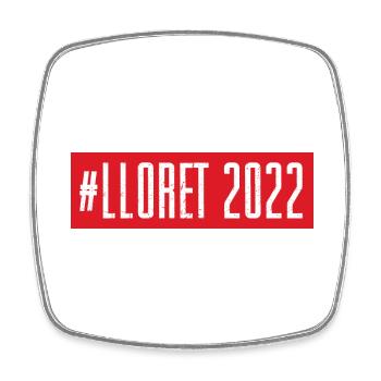 Lloret De Mar 2022 - Square fridge magnet - white - Front