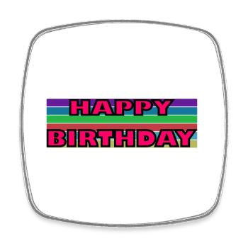 JAHRESTAG. ALLES GUTE ZUM GEBURTSTAG!. ALLES GUTE ZUM GEBURTSTAG!. - Viereckiger Kühlschrankmagnet - Weiß - Vorne