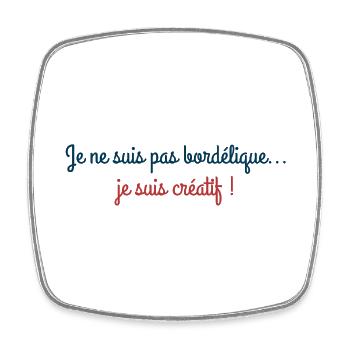 Love & Beard - Je ne suis pas bordélique... - Magnet carré - blanc - Devant