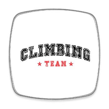 Climbing Team - Square fridge magnet - white - Front