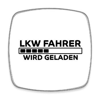 LKW Fahrer Spruch Job Lustiges LKW Fahrer Geschenk - Viereckiger Kühlschrankmagnet - Weiß - Vorne