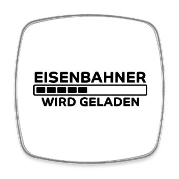 Eisenbahner Spruch Lokführer Eisenbahner Geschenk - Viereckiger Kühlschrankmagnet - Weiß - Vorne