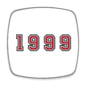 Numéro de l’année 1999 - Magnet carré - blanc - Devant
