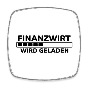 Finanzwirt Spruch Job Lustiges Finanzwirt Geschenk - Viereckiger Kühlschrankmagnet - Weiß - Vorne