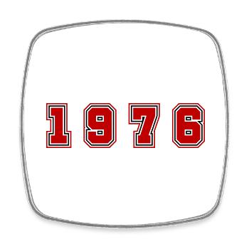 1976 Year Number - Square fridge magnet - white - Front