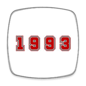 Numéro de l’année 1993 - Magnet carré - blanc - Devant