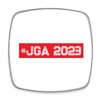 Jga 2023 Junggesellenabschied - Viereckiger Kühlschrankmagnet - Weiß - Vorne