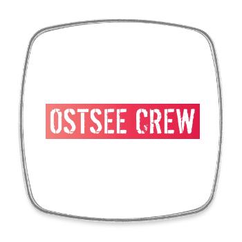 Ostsee Crew - Viereckiger Kühlschrankmagnet - Weiß - Vorne