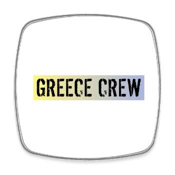 Greece Crew - Square fridge magnet - white - Front
