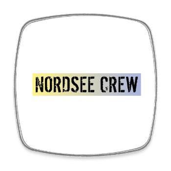 Nordsee Crew - Viereckiger Kühlschrankmagnet - Weiß - Vorne
