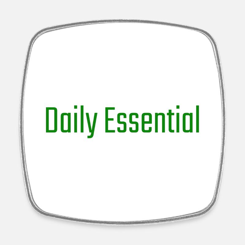 All Day Essential - Square fridge magnet - white