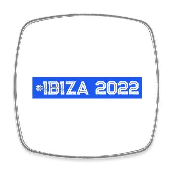 Ibiza 2022 - Magnet carré - blanc - Devant