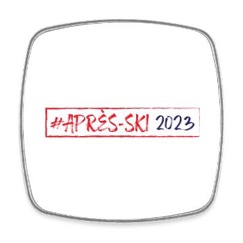 Après-ski 2023 - Magnet carré - blanc - Devant