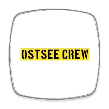 Ostsee Crew - Viereckiger Kühlschrankmagnet - Weiß - Vorne
