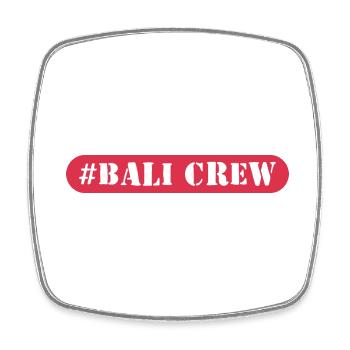 Bali Crew - Square fridge magnet - white - Front