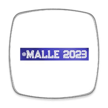 Malle 2023 - Square fridge magnet - white - Front