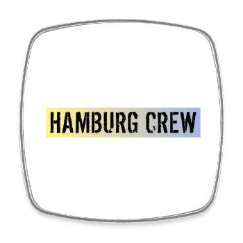 Hamburg Crew - Viereckiger Kühlschrankmagnet - Weiß - Vorne